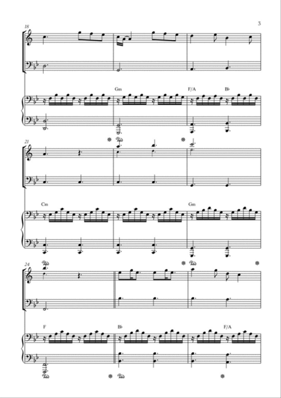 A Thousand Years Trumpet Duet scores gallery preview page 3