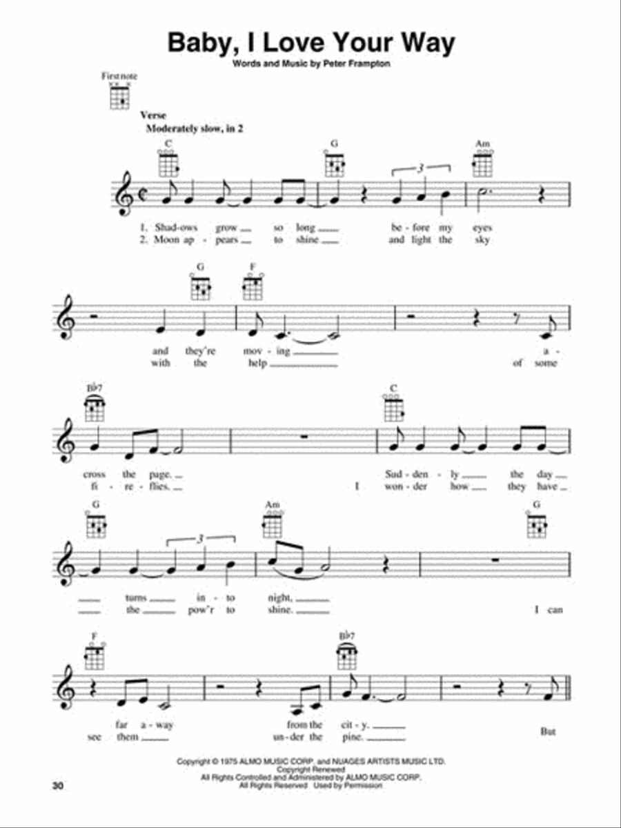 The 1970s The 1970s Ukulele scores gallery preview page 3