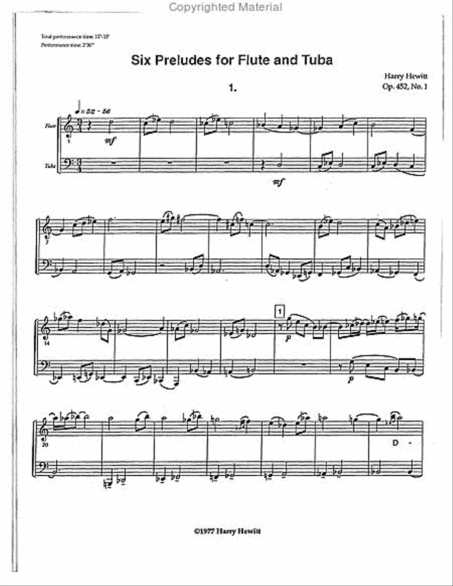 6 Preludes 6 Preludes Flute scores gallery preview page 2