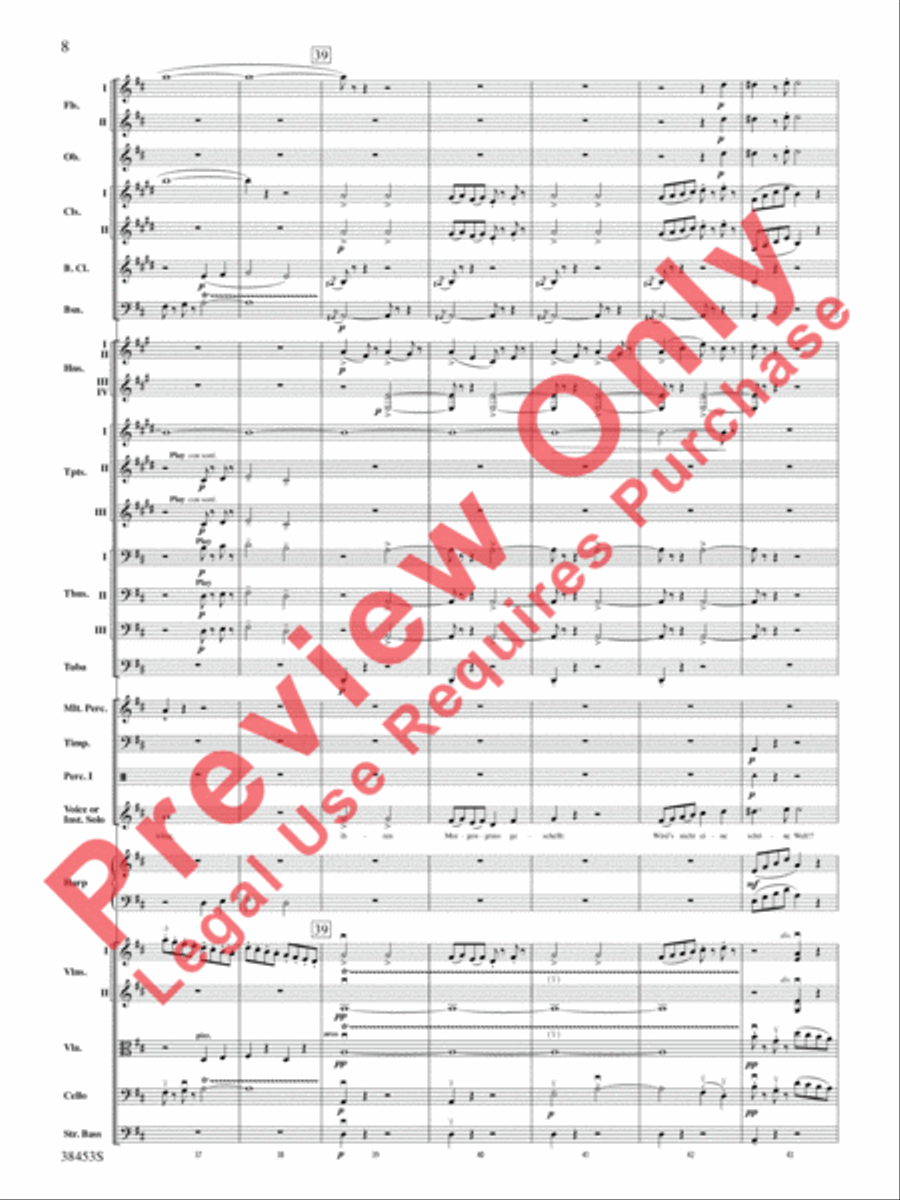 Ging heut Morgen übers Feld Full Orchestra scores gallery preview page 9