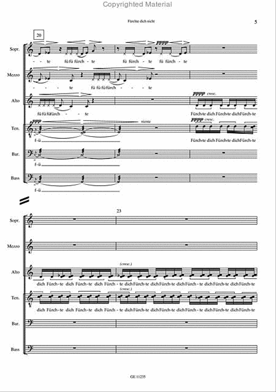 Furchte dich nicht Divisi scores gallery preview page 6