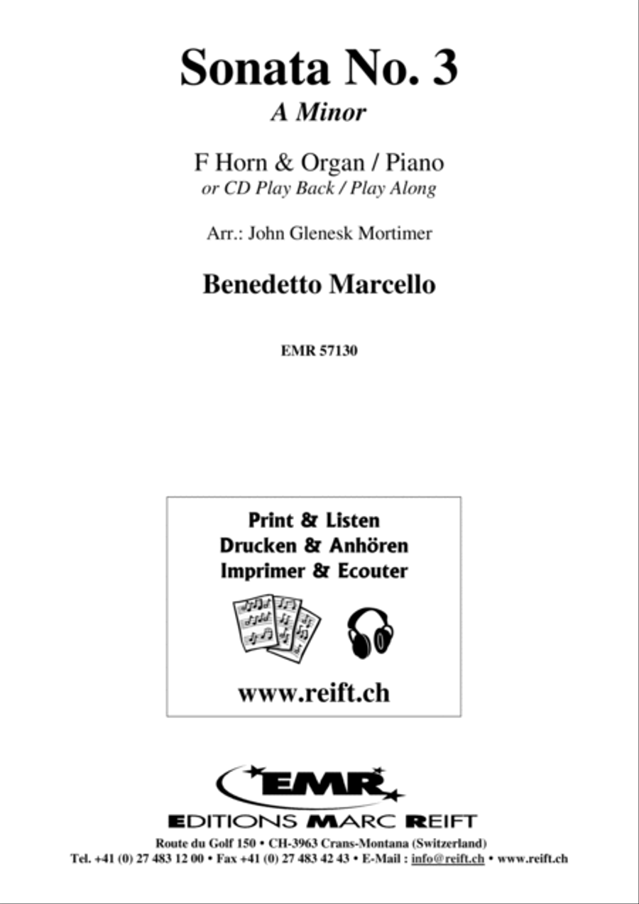 Sonata No. 3 Horn scores gallery preview page 2