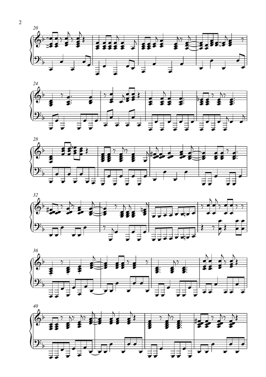 Don't Stop Me Now Piano Solo scores gallery preview page 2