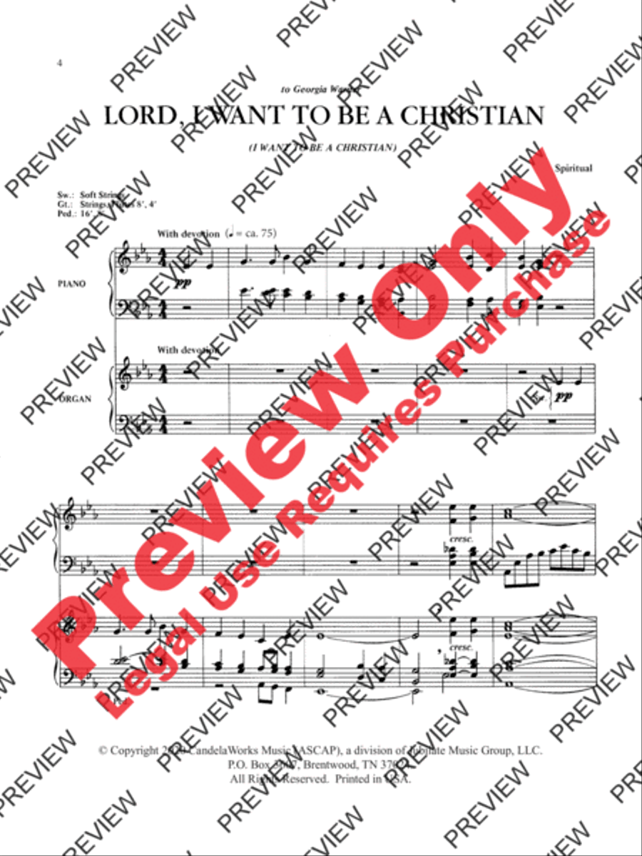 Peaceful Meditations Organ scores gallery preview page 3