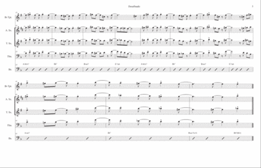 Desafinado Large Ensemble scores gallery preview page 3