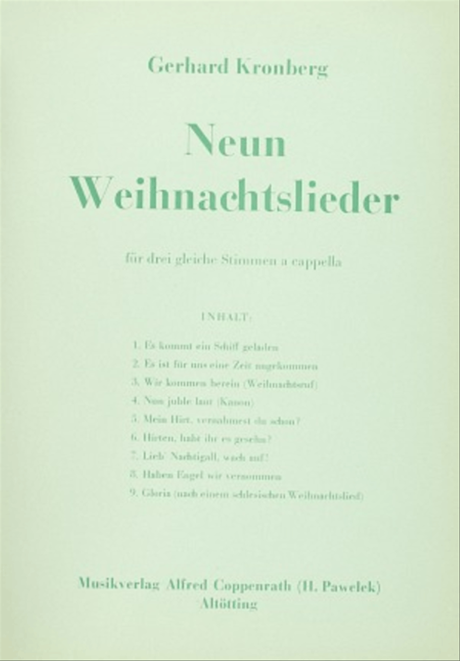Kronberg: Neun Weihnachtslieder