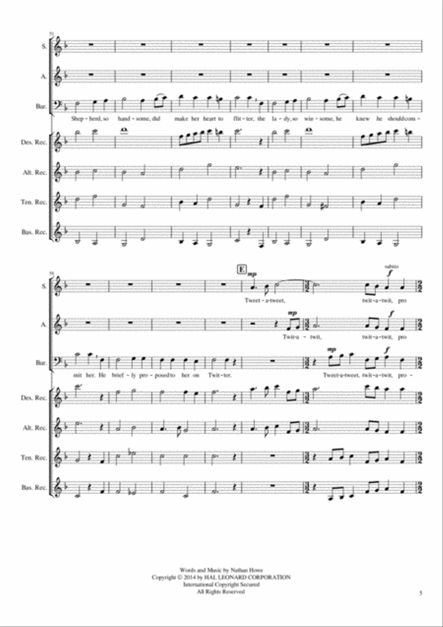 A Social Madrigal Choir scores gallery preview page 5