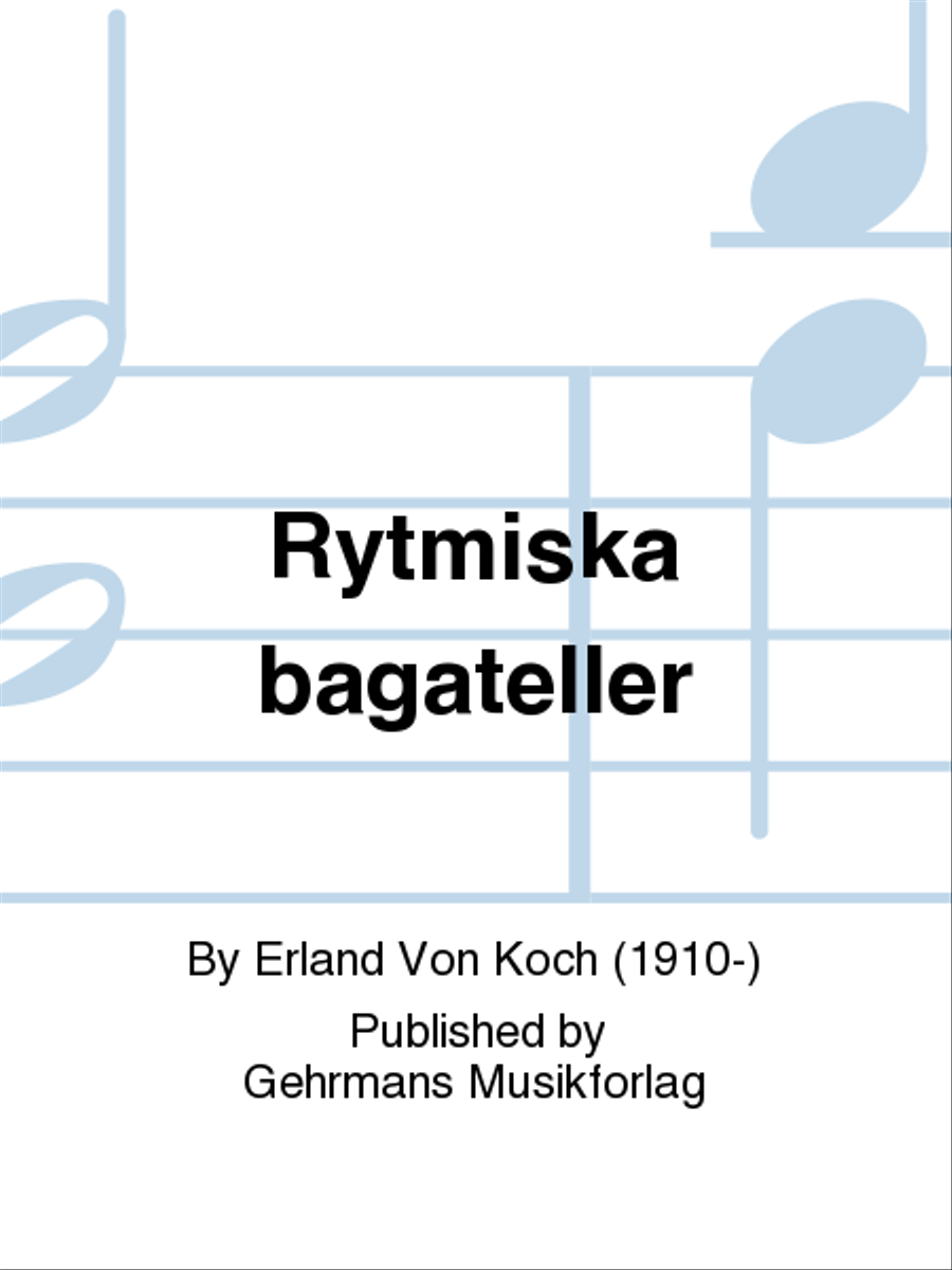 Rytmiska bagateller Piano Solo scores gallery preview page 1