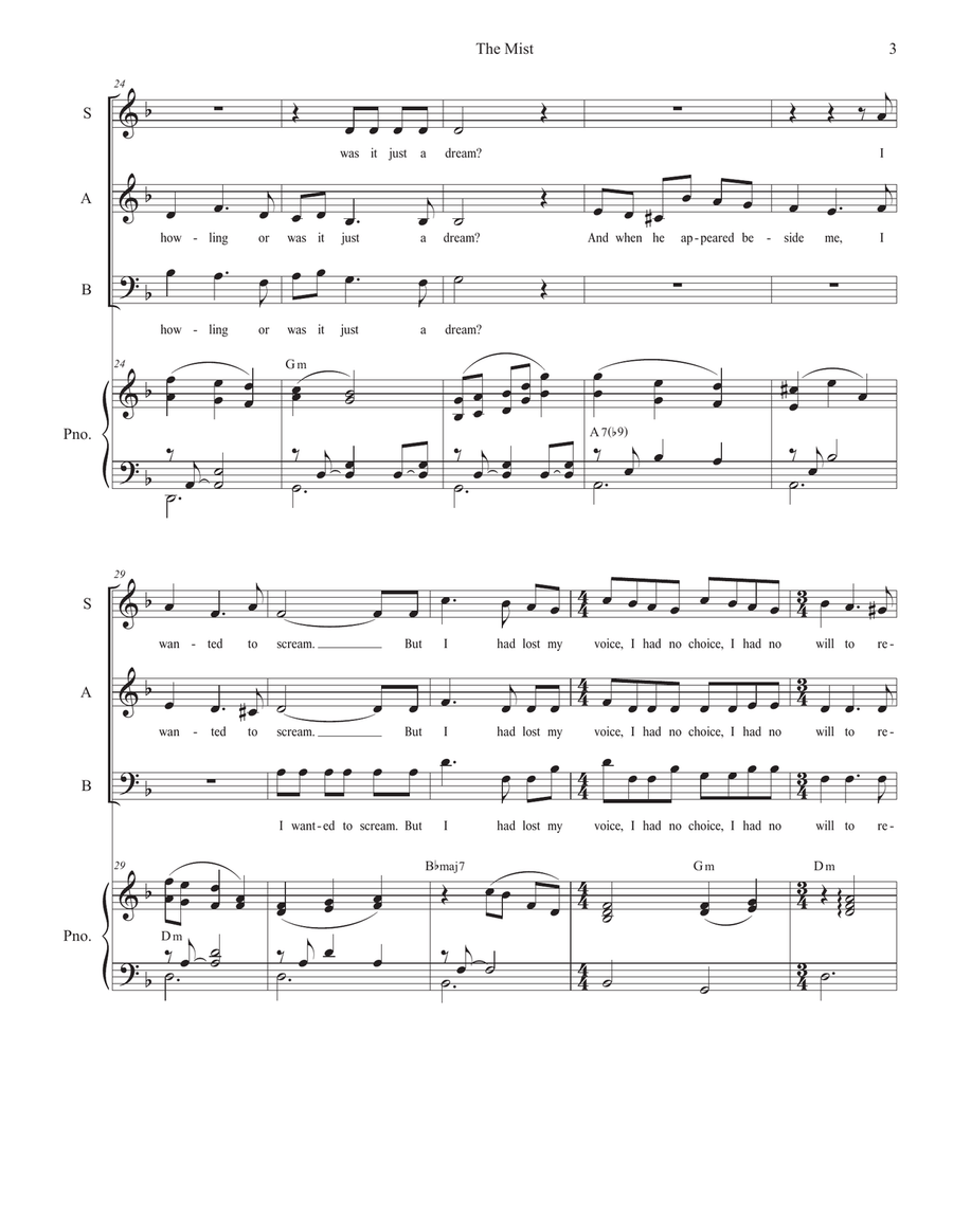 The Mist 3-Part scores gallery preview page 3