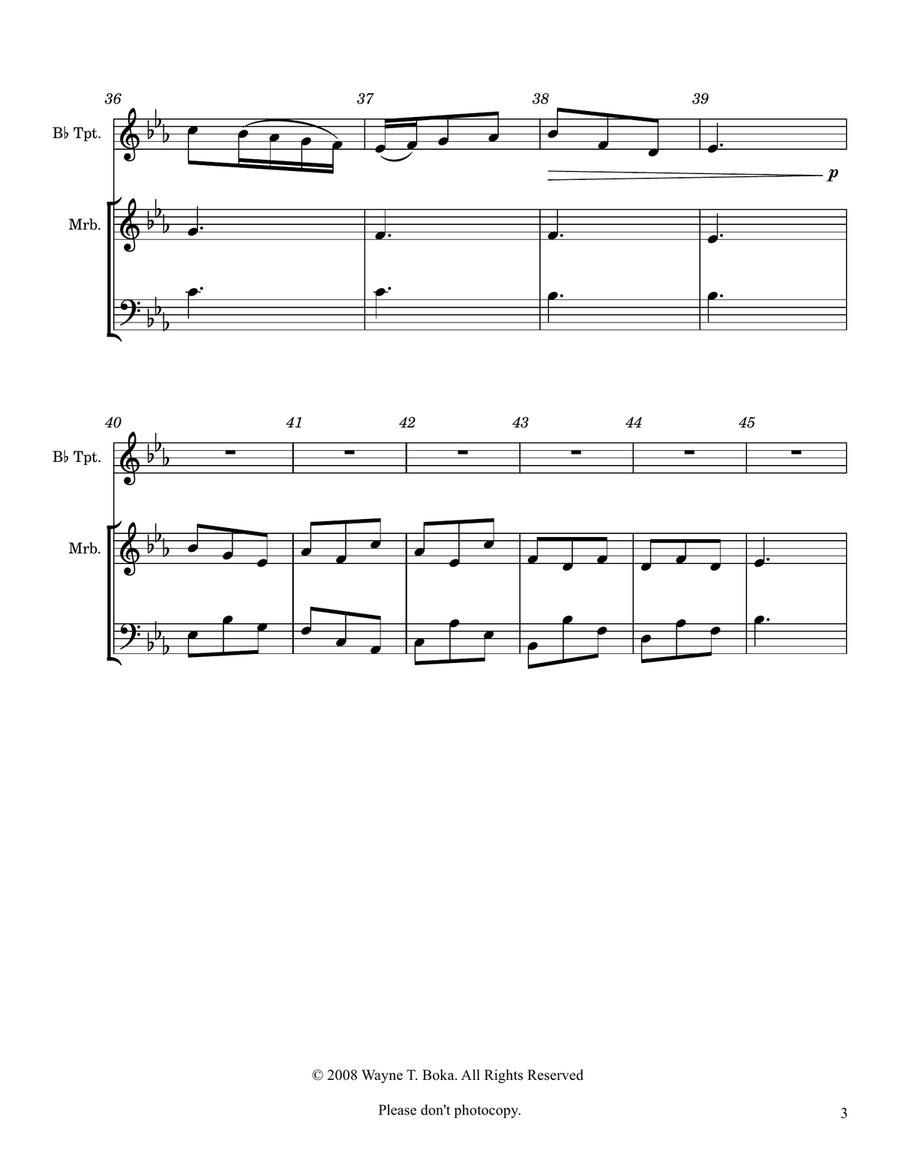 Tropical Adventure Trumpet Duet scores gallery preview page 3