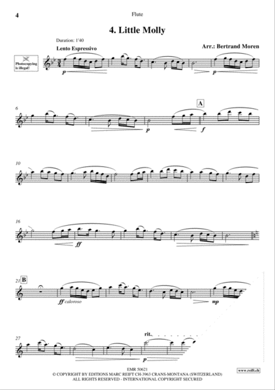 20 Slow Melodies Volume 2 Flute Solo scores gallery preview page 6