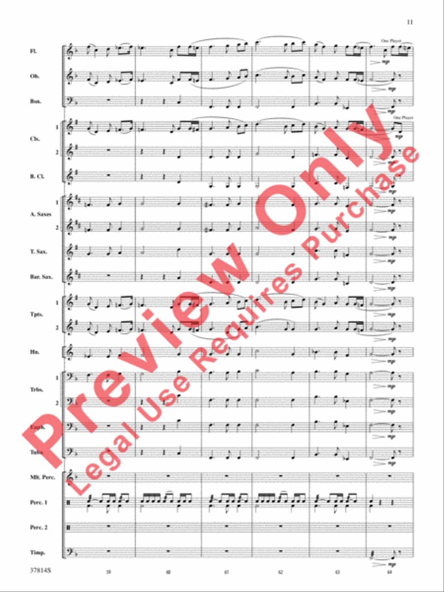 Wexford Carol Concert Band scores gallery preview page 12