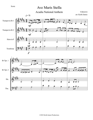Ave Maris Stella (Brass Quartet)