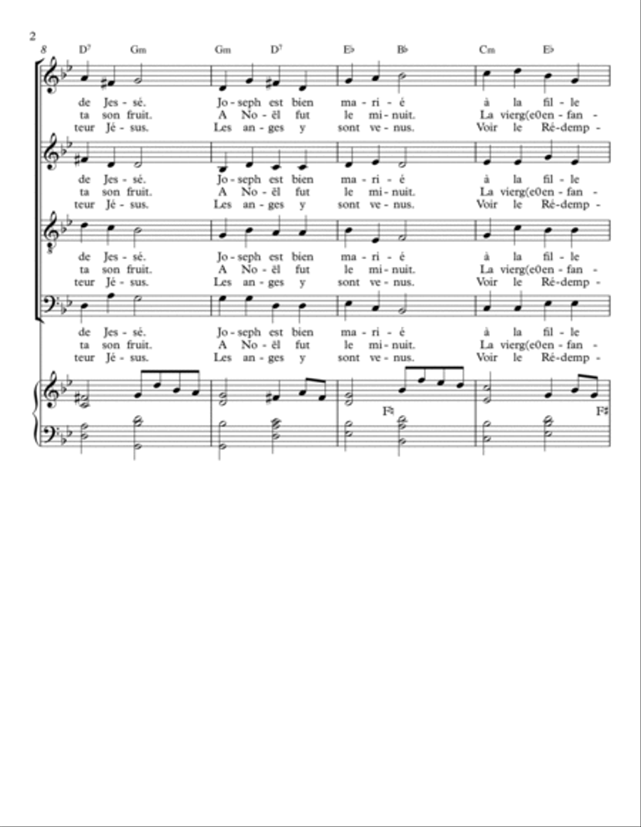 JOSEPH EST BIEN MARIÉ JOSEPH EST BIEN MARIÉ 4-Part scores gallery preview page 2