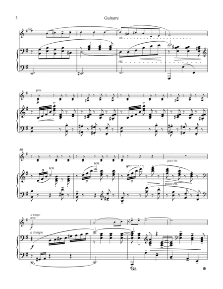 Guitarre Op. 45 No. 2 for violin and piano image number null