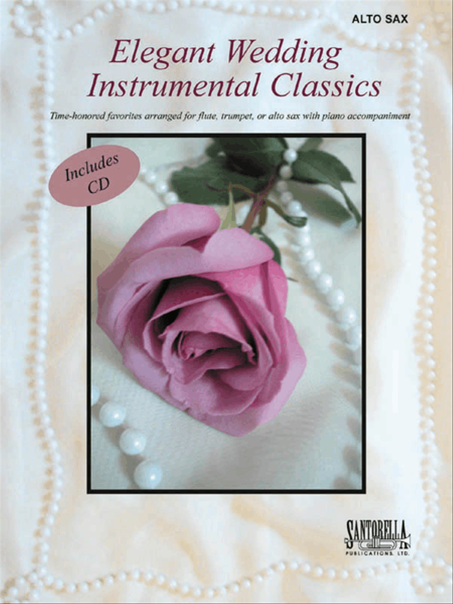 Elegant Wedding for Alto Sax with CD Alto Saxophone scores gallery preview page 1