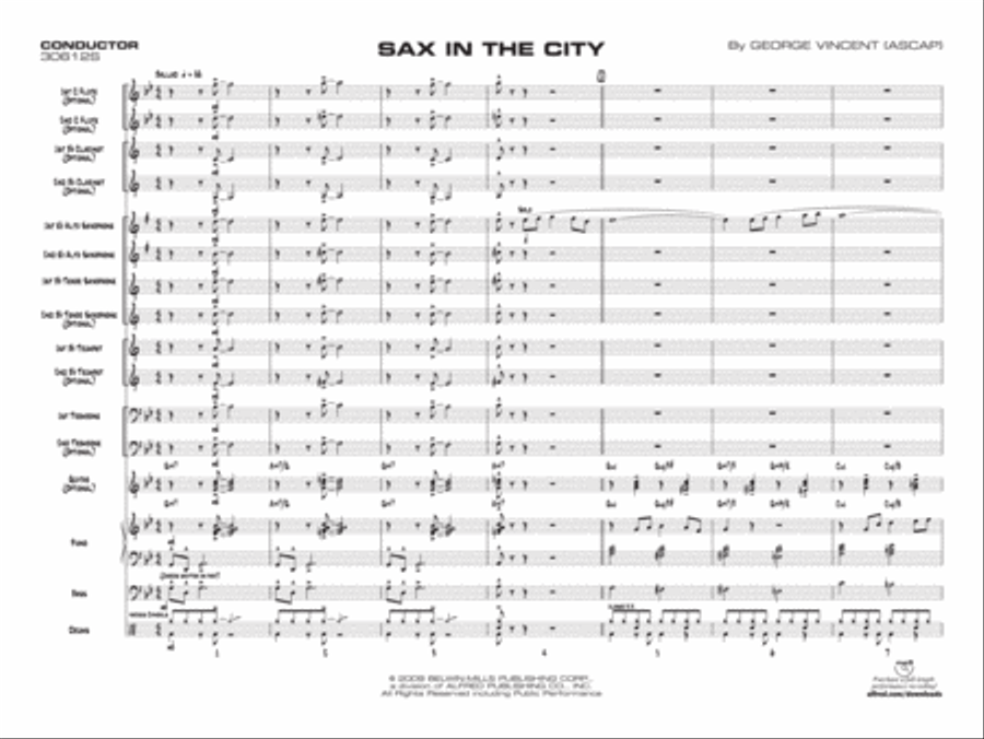 Sax in the City Jazz Ensemble scores gallery preview page 2