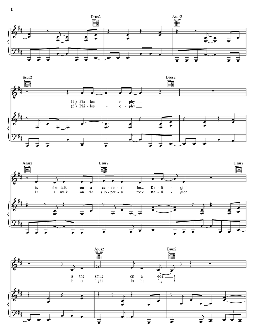 What I Am Piano, Vocal, Guitar scores gallery preview page 2