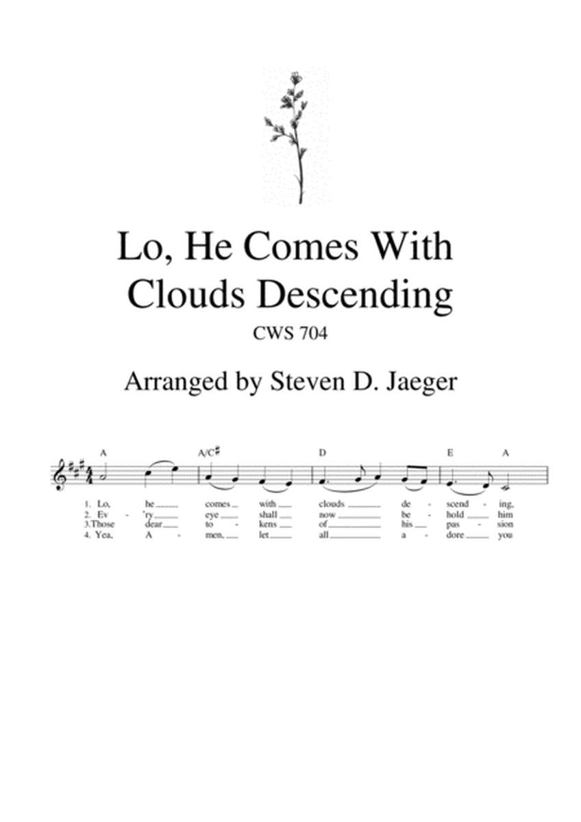 Lo, He Comes With Clouds Descending - CWS 704 - Bb sax image number null
