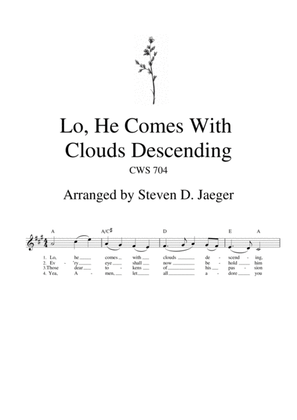 Lo, He Comes With Clouds Descending - CWS 704 - Bb sax
