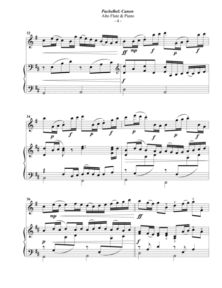 Pachelbel: Canon for Alto Flute & Piano image number null