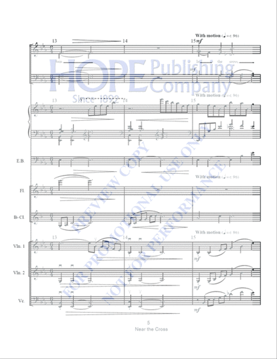 Near the Cross with The Power of the Cross Clarinet scores gallery preview page 6