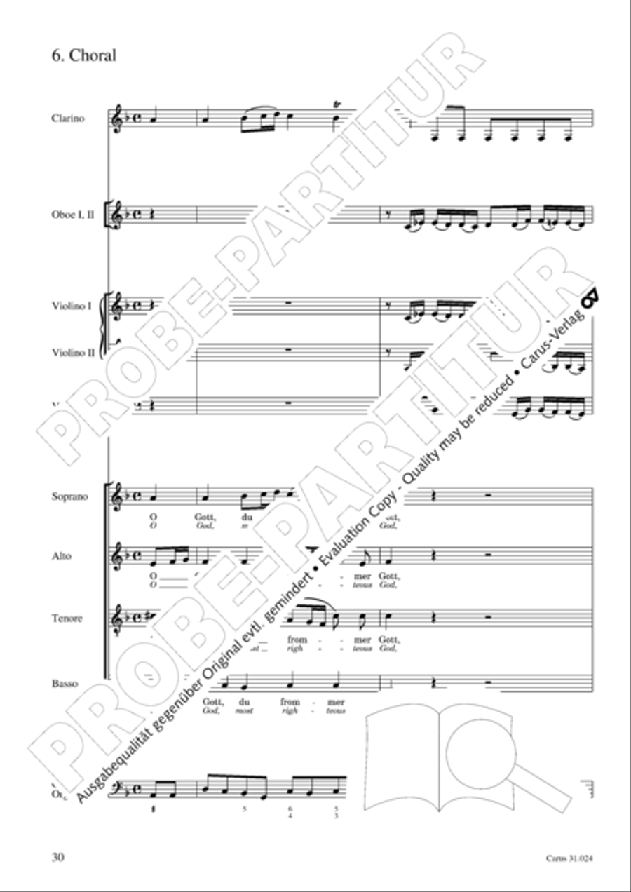 A conscience pure (Ein ungefarbt Gemute) 4-Part scores gallery preview page 31