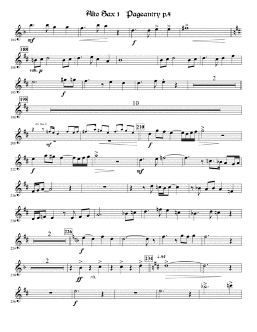 Pageantry Pageantry Concert Band scores gallery preview page 4