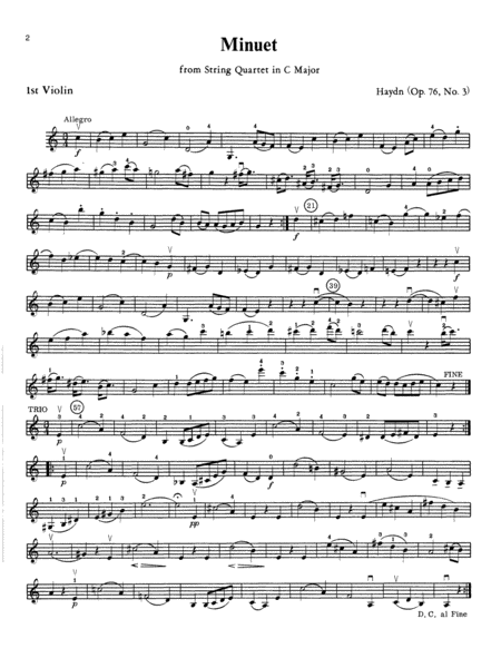 Haydn String Quartets: 1st Violin