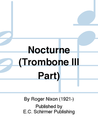Book cover for Nocturne (Trombone III Part)
