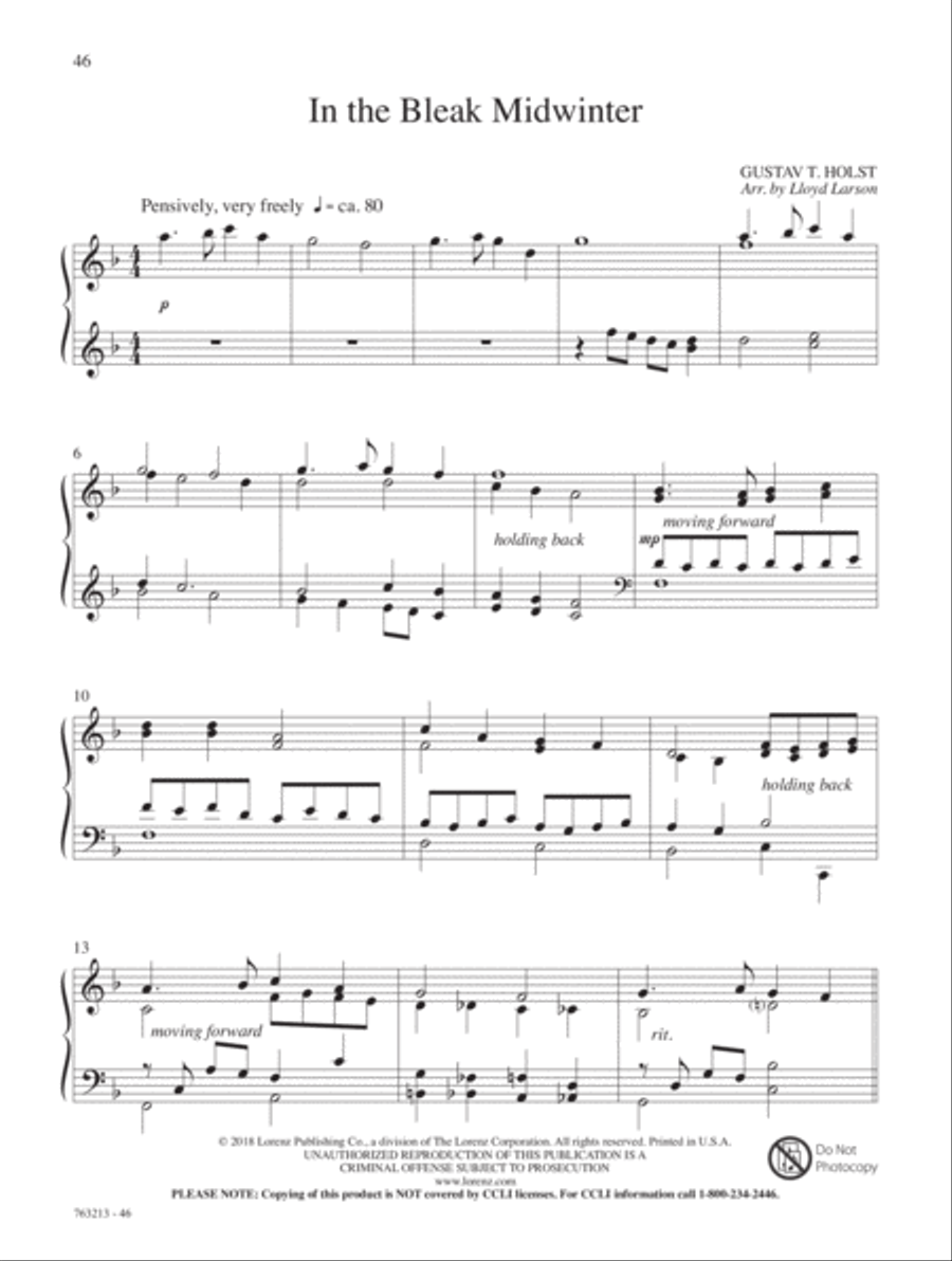 A Quiet Christmas Piano Solo scores gallery preview page 11