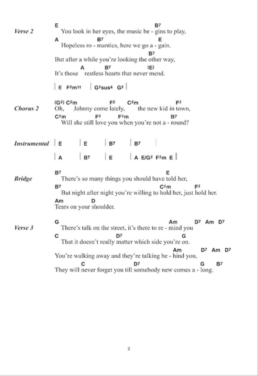 New Kid In Town New Kid In Town Guitar scores gallery preview page 2