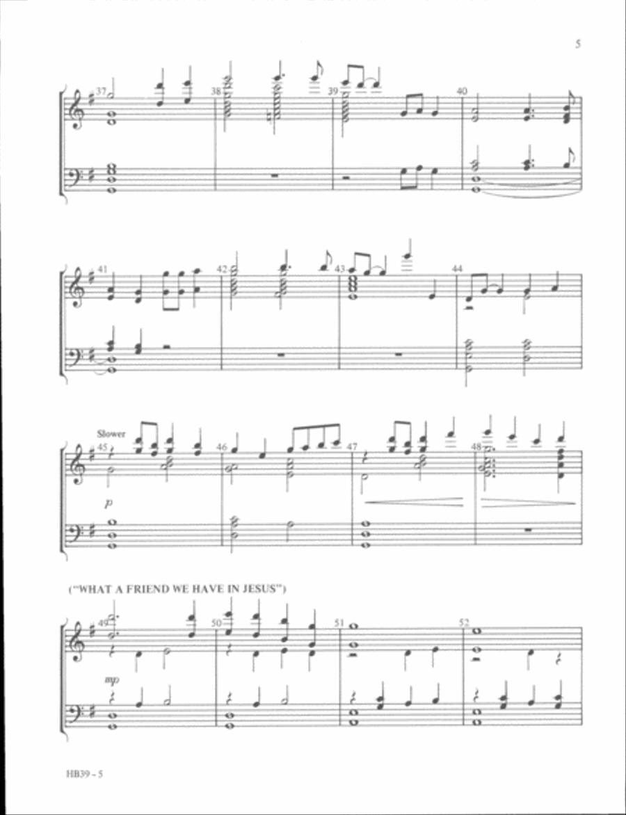 Fantasia on Beloved Hymns 4 octaves 4-Octaves scores gallery preview page 5