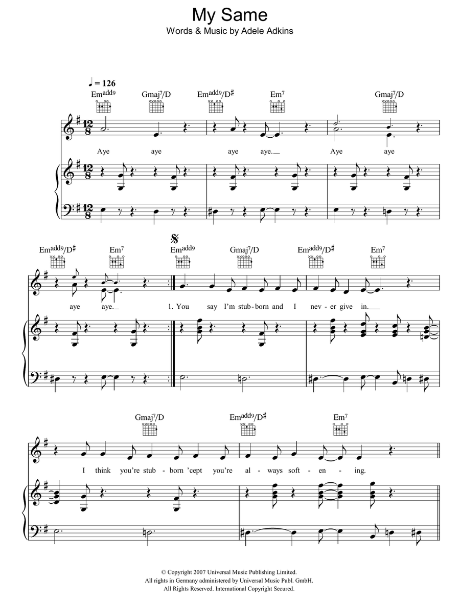 My Same Acoustic Guitar scores gallery preview page 1