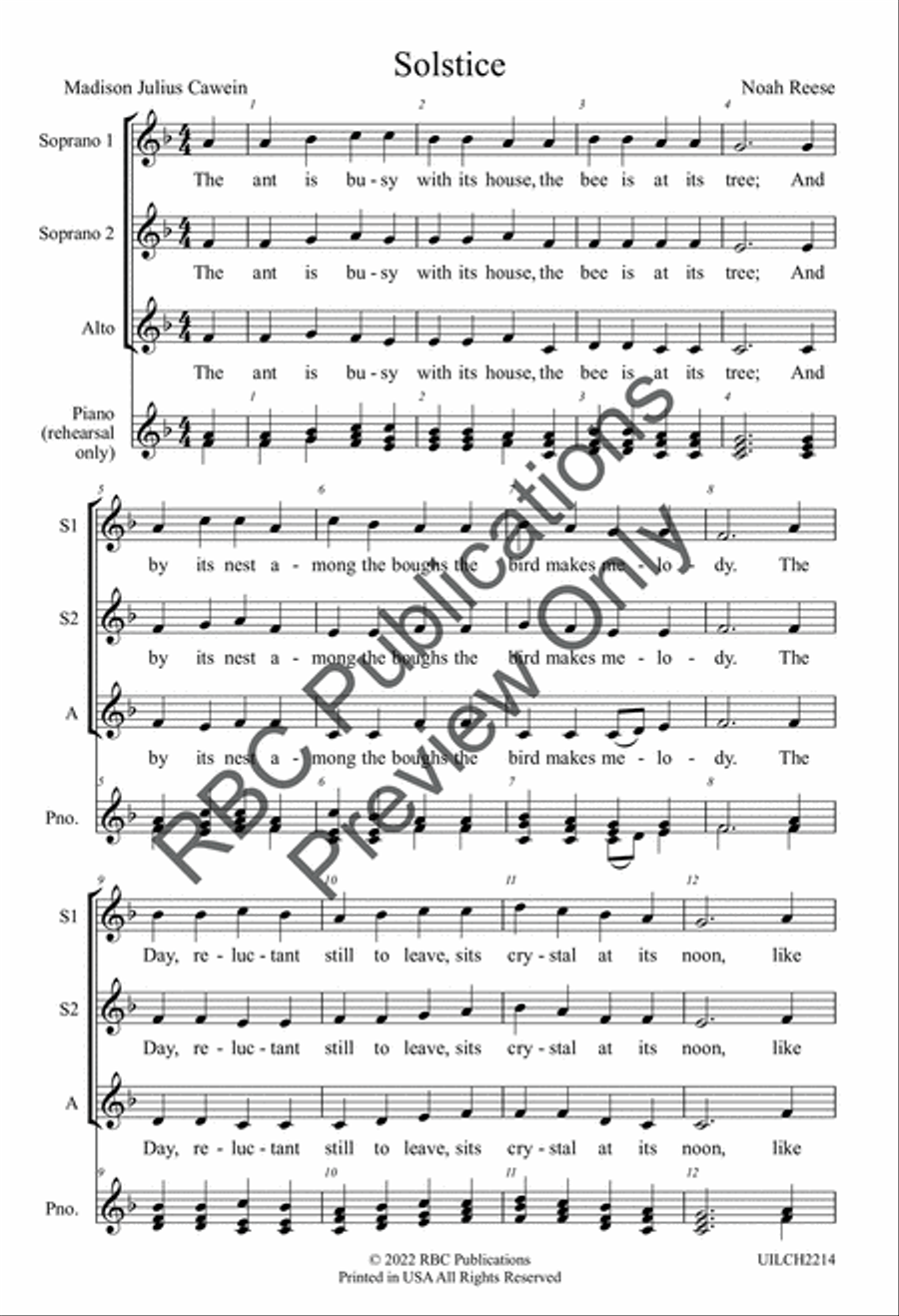 <br>Sheet music extract