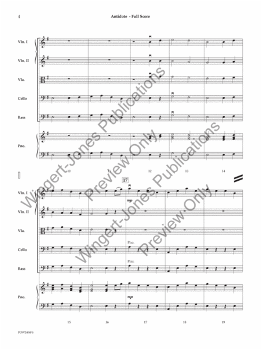 Antidote Antidote String Orchestra scores gallery preview page 5