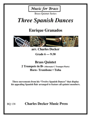 Three Spanish Dances for Brass Quintet