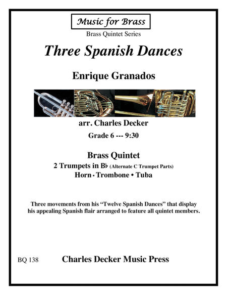 Three Spanish Dances for Brass Quintet image number null