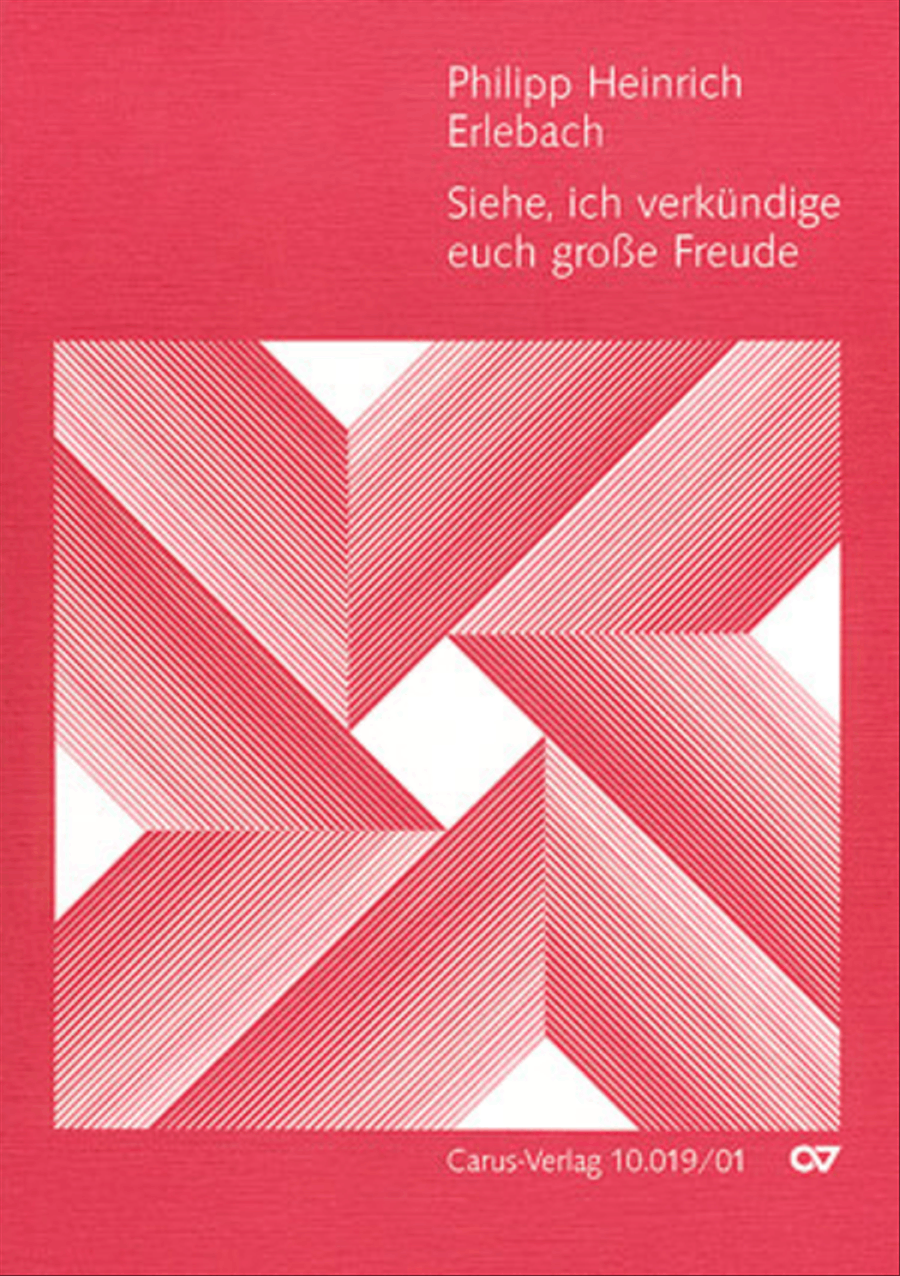 Siehe, ich verkundige euch grosse Freude 4-Part scores gallery preview page 1