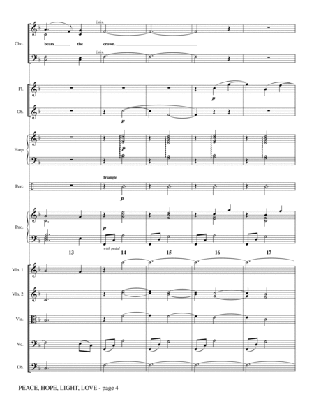 Peace, Hope, Light, Love (with The Holly And The Ivy) - Full Score