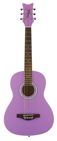 Daisy Rock Girl Guitars: Jr. Miss Acoustic Guitar (Popsicle Purple)