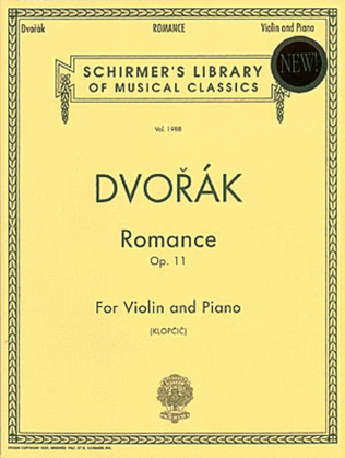 Book cover for Romance, Op. 11