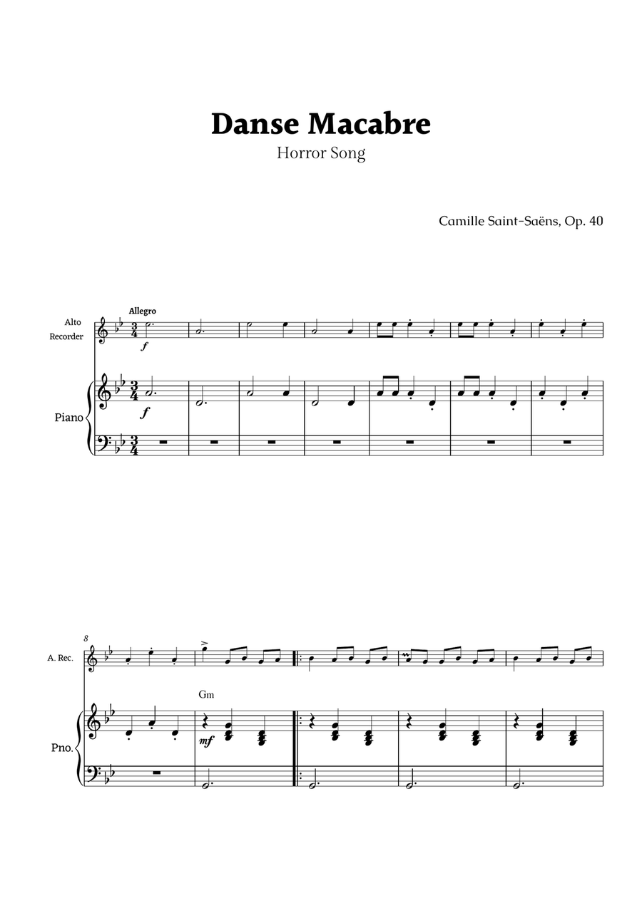 Danse Macabre by Saint-Saëns