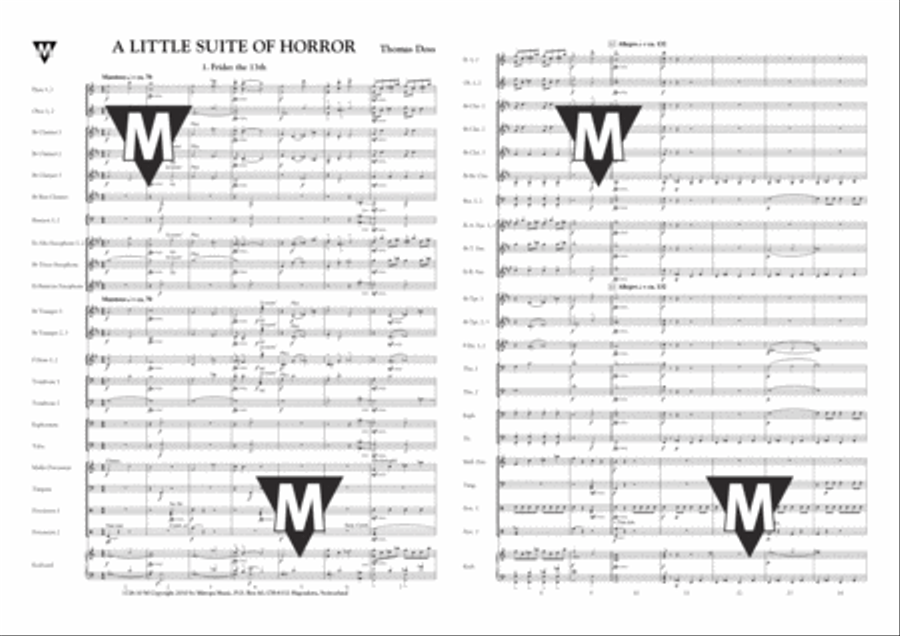 A Little Suite of Horror Concert Band scores gallery preview page 2