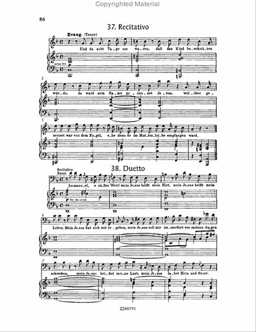 Christmas Oratorio, BWV 248 Choir scores gallery preview page 85