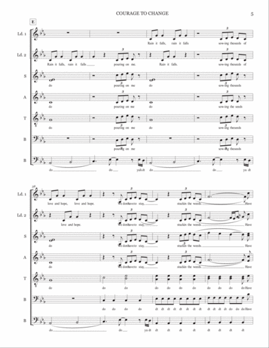 Courage 4-Part scores gallery preview page 6