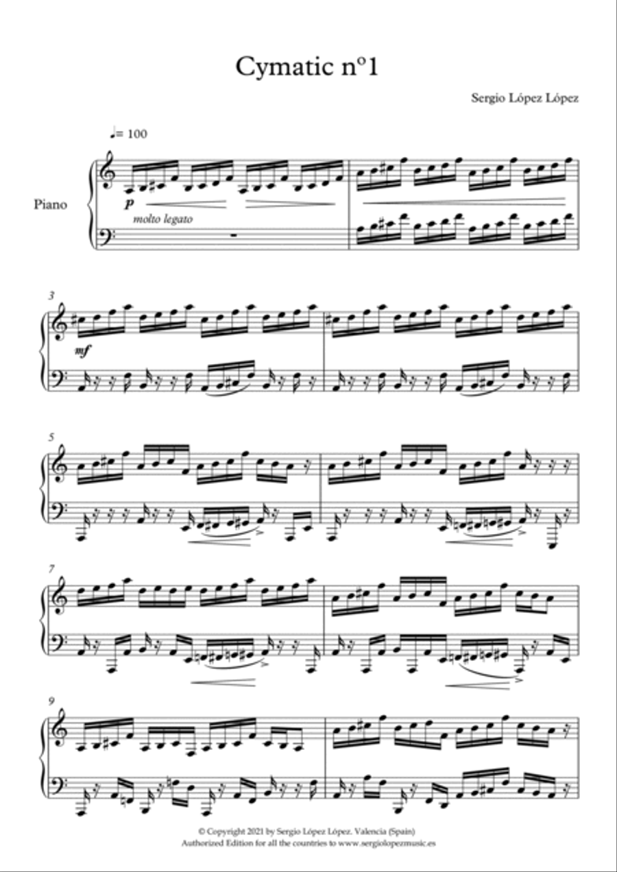 Cymatic nº1 Piano Solo scores gallery preview page 2
