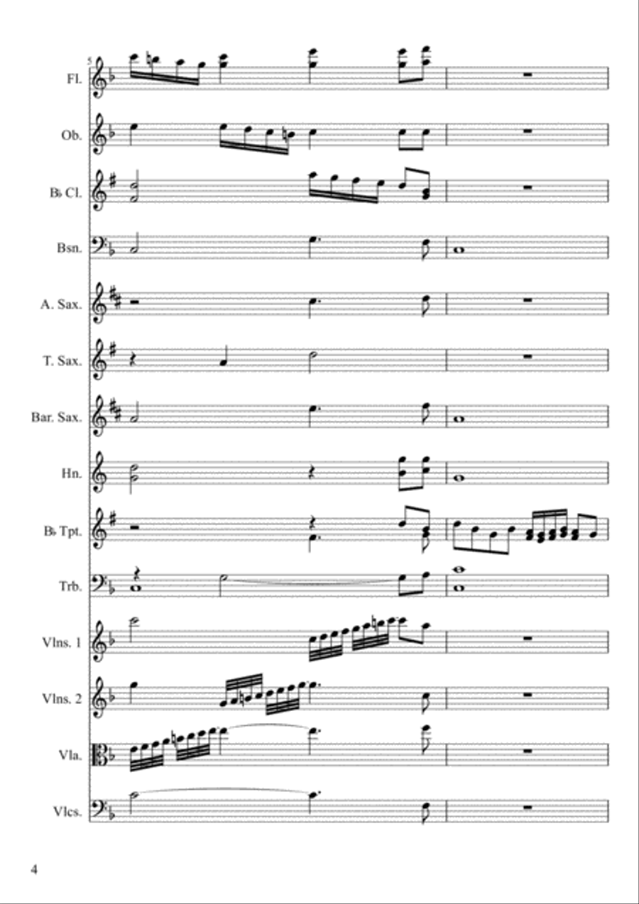 All Hail the Power of Jesus' Name, score/parts Full Orchestra scores gallery preview page 4