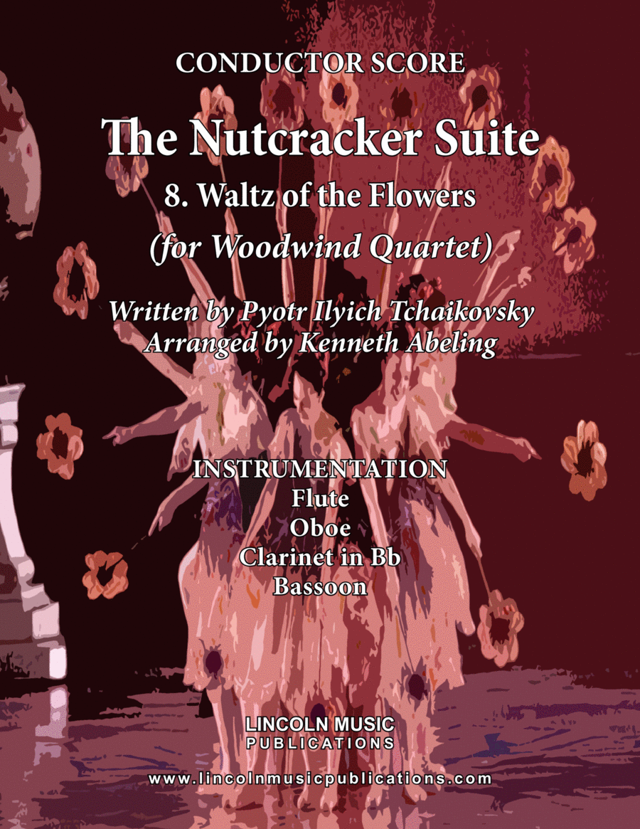 The Nutcracker Suite - 8. Waltz of the Flowers (for Woodwind Quartet) Woodwind Quartet scores gallery preview page 1