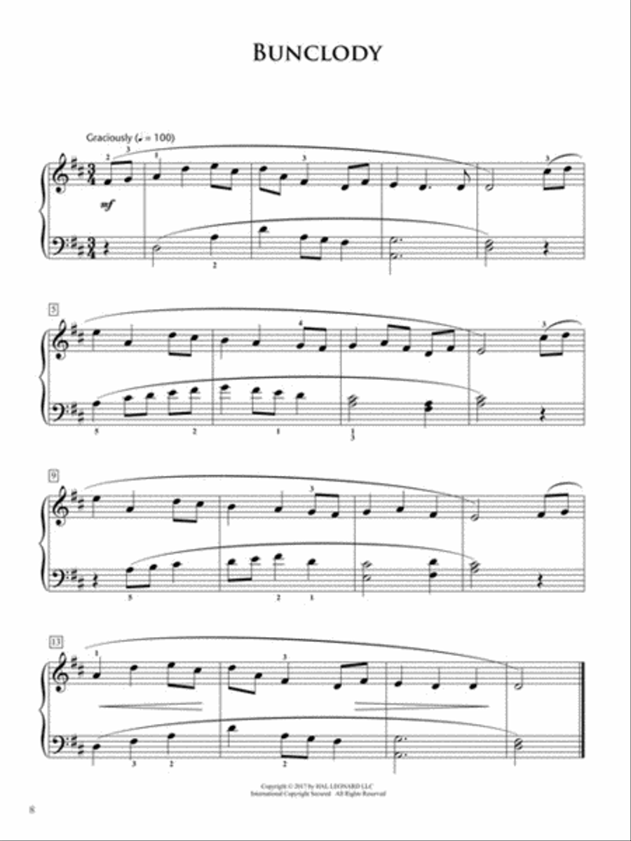 Irish Folk Songs Collection Piano Method scores gallery preview page 4